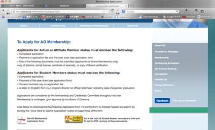 3: Ǝ̉ʂ\܂Get AO Membership Application FormNbNĉB